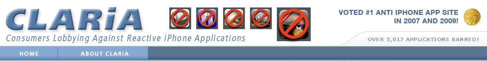 CLARiA - Consumers Lobbying Against Reactive iPhone Applications